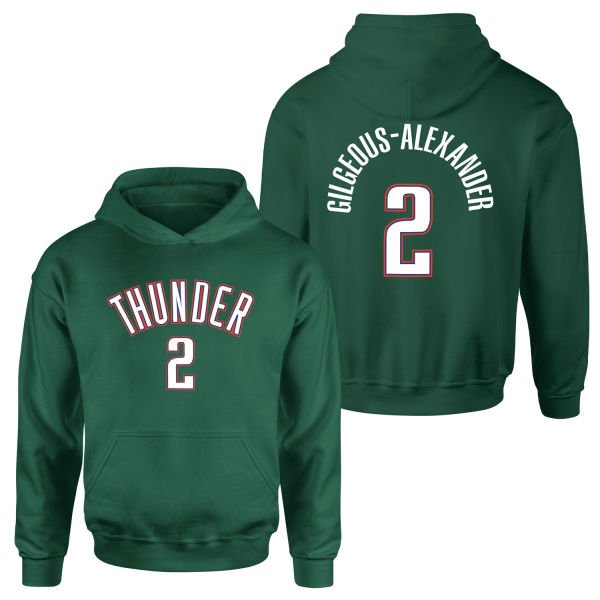 Shai Gilgeous-Alexander Oklahoma Forma Hoodie XL - Nefti Yeşili