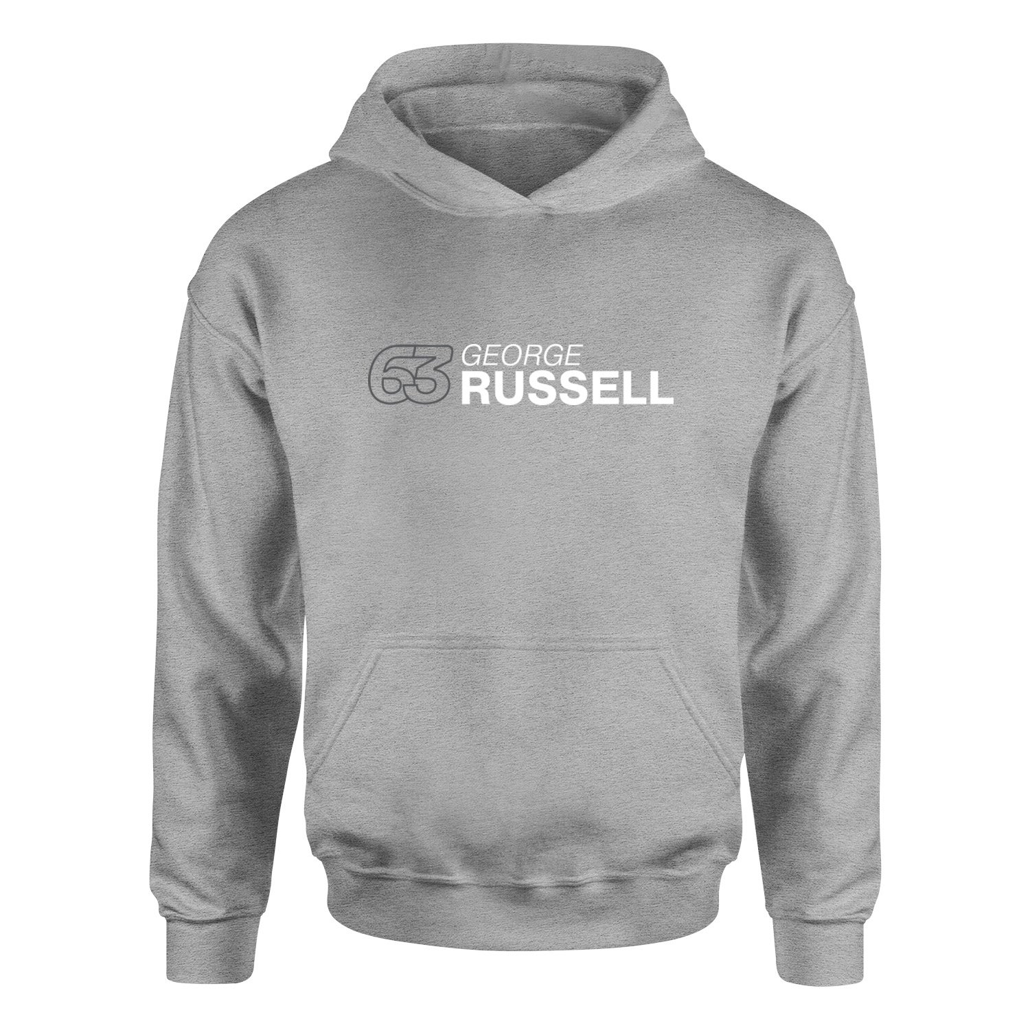 George Russell 63 Hoodie S - Gri