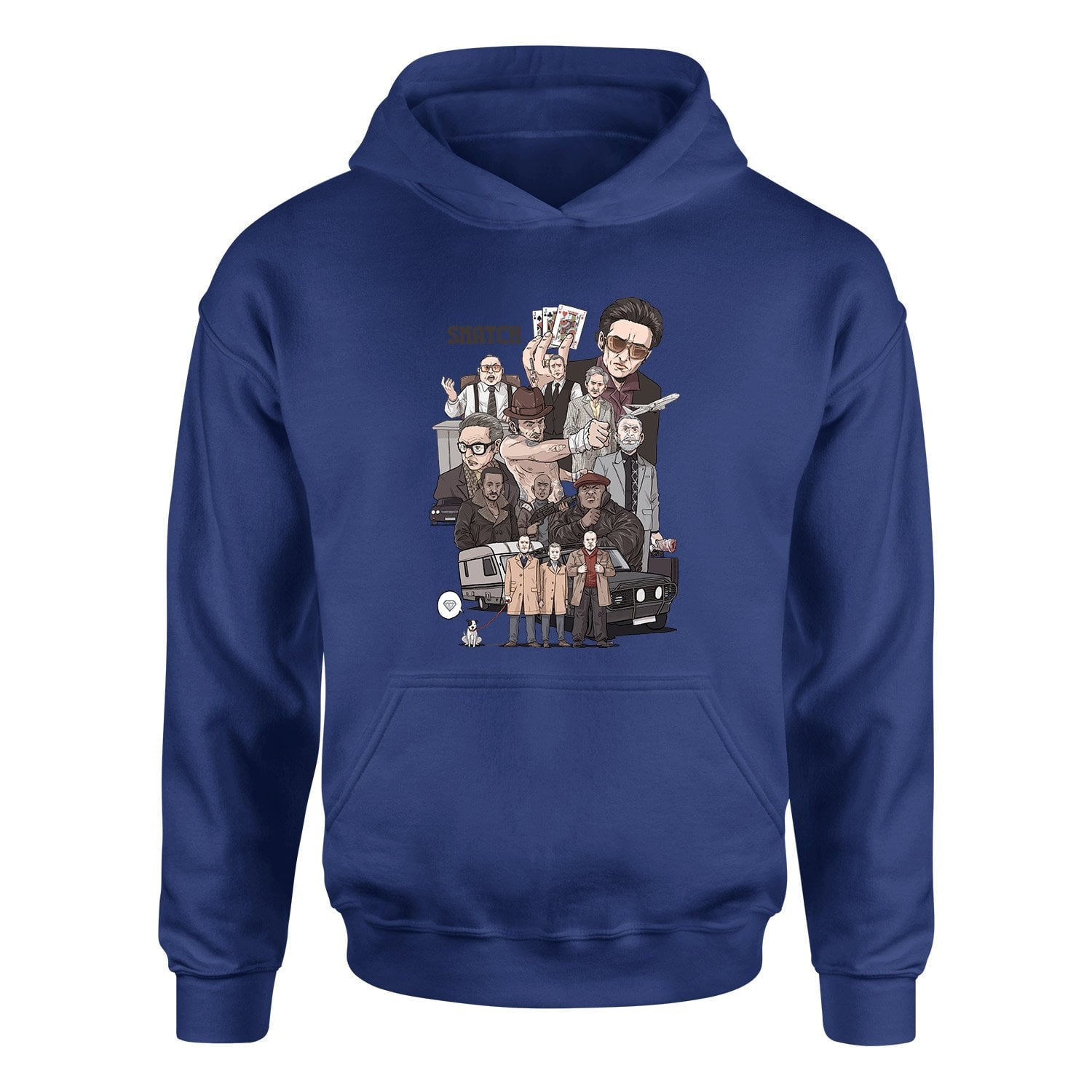 Snatch Movie Hoodie XL - İndigo Mavisi