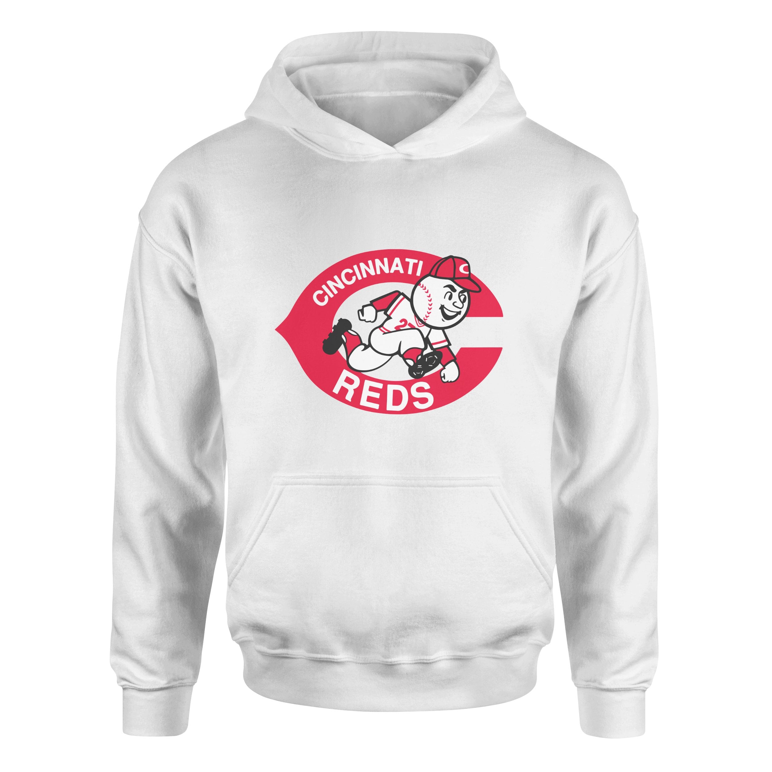 Cincinnati Reds | Mr. Red 80’s Hoodie XL - Beyaz