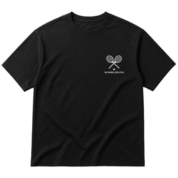 Wimbledon R Oversize Tişört S - Siyah
