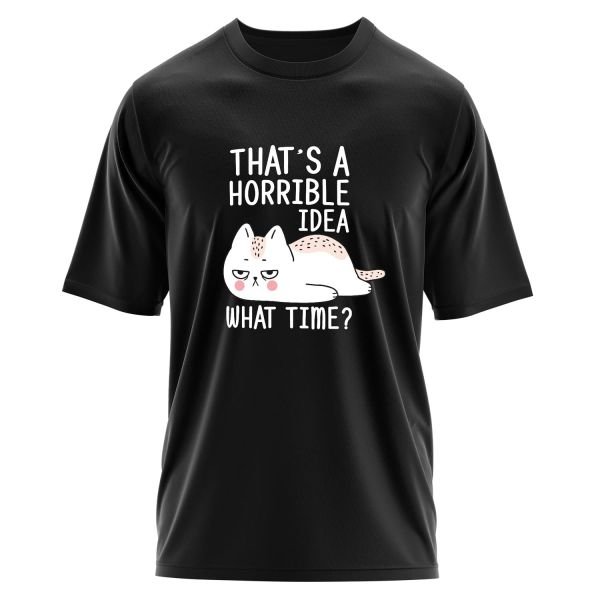 That’s a Horrible Idea Oversize Tişört S - Siyah