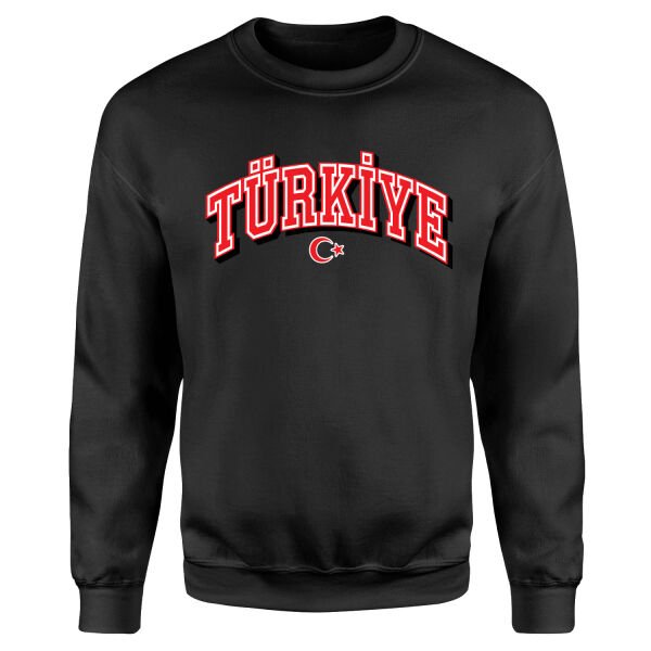 Türkiye 2026 Varsity Sweatshirt L - Siyah