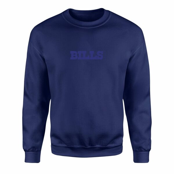 BUF BILLS Iconic Sweatshirt XL - İndigo Mavisi