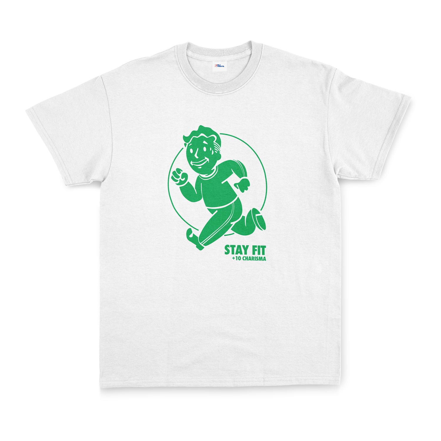 Vault Boy Stay Fit Tişört XXL - Beyaz