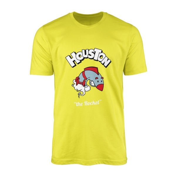 Houston Cartoon Tişört XXL - Sarı