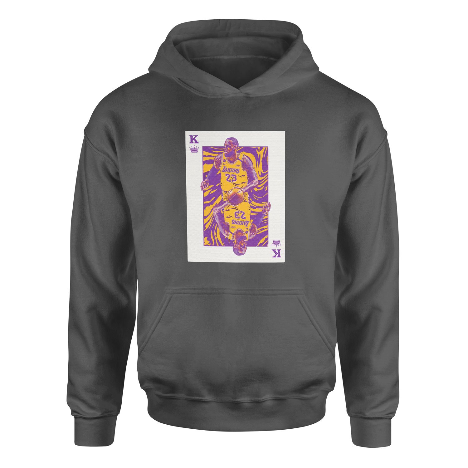 King James Card Hoodie M - Füme