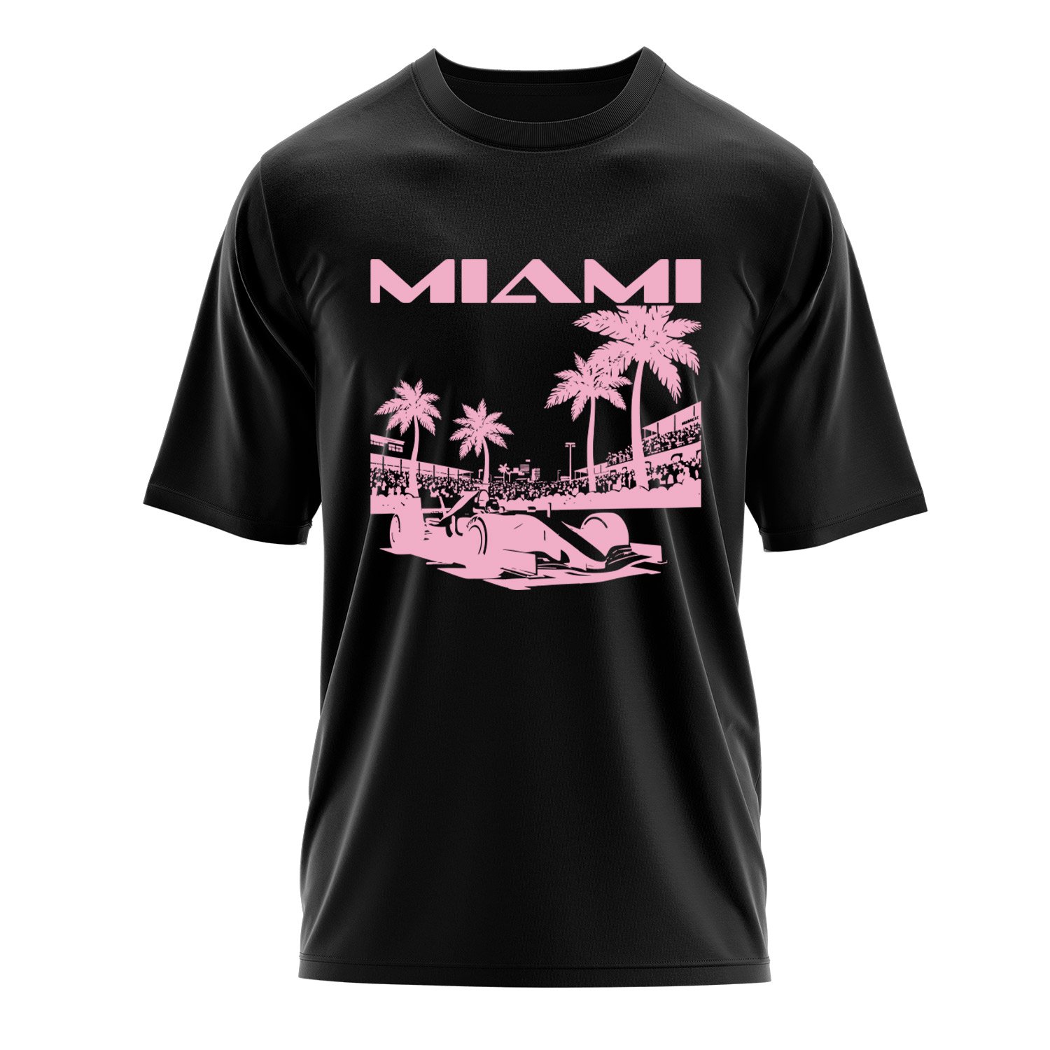 Miami Track Oversize Tişört L - Siyah