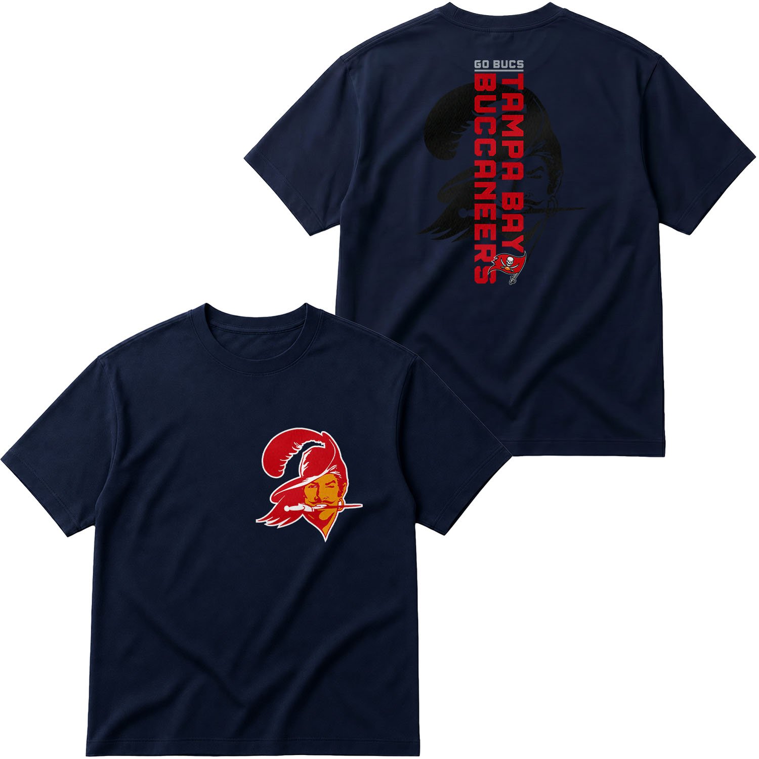 Tampa Bay Buccaneers GO BUCS SE Edition Oversize Tişört XL - İndigo Mavisi