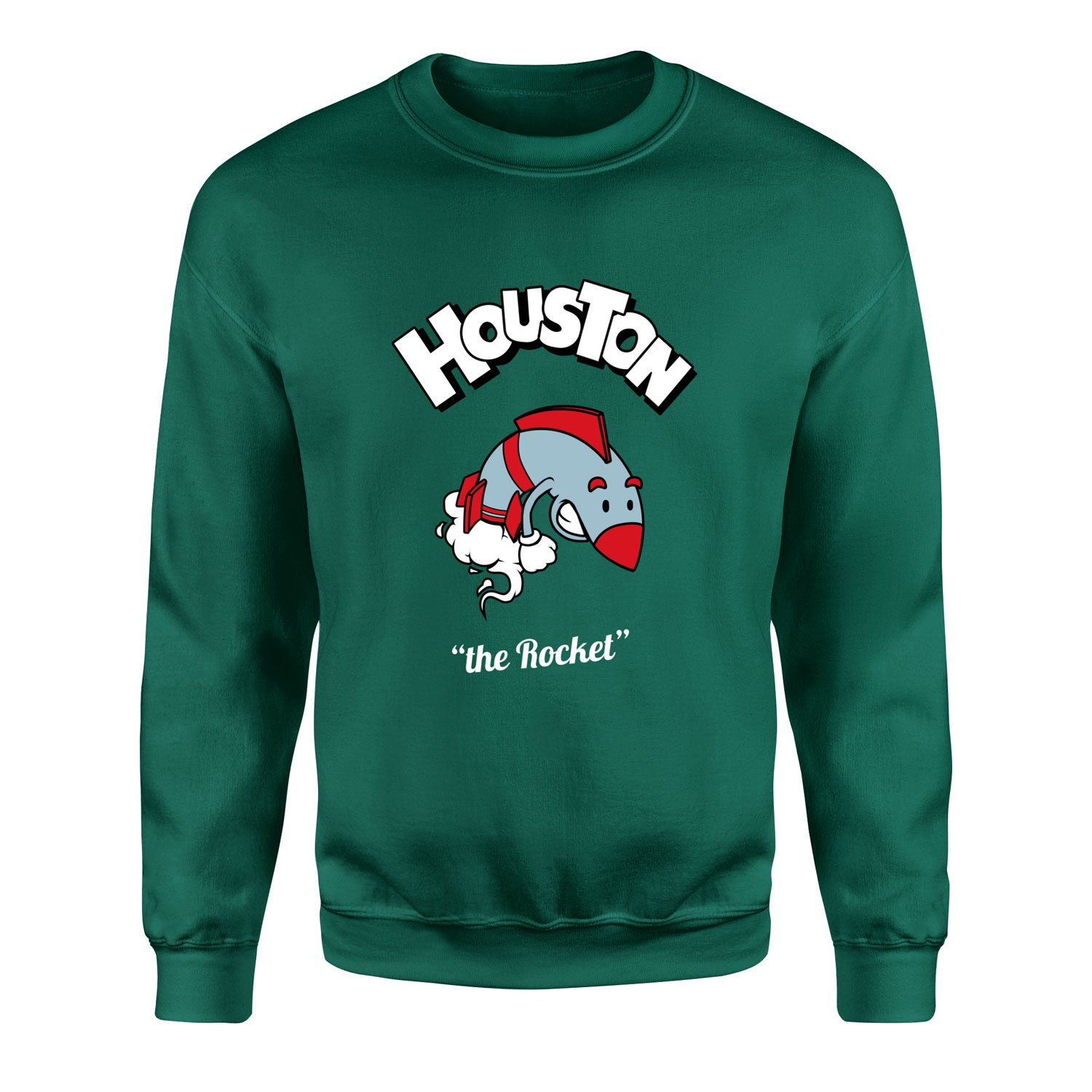 Houston Cartoon Sweatshirt M - Nefti Yeşili