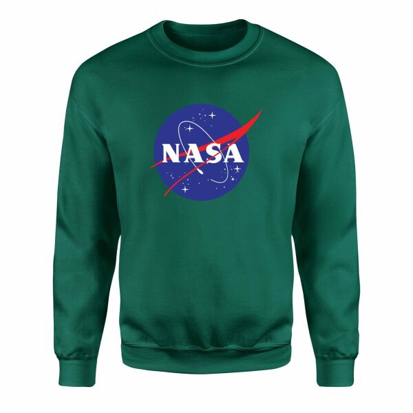 NASA Sweatshirt XL - Nefti Yeşili