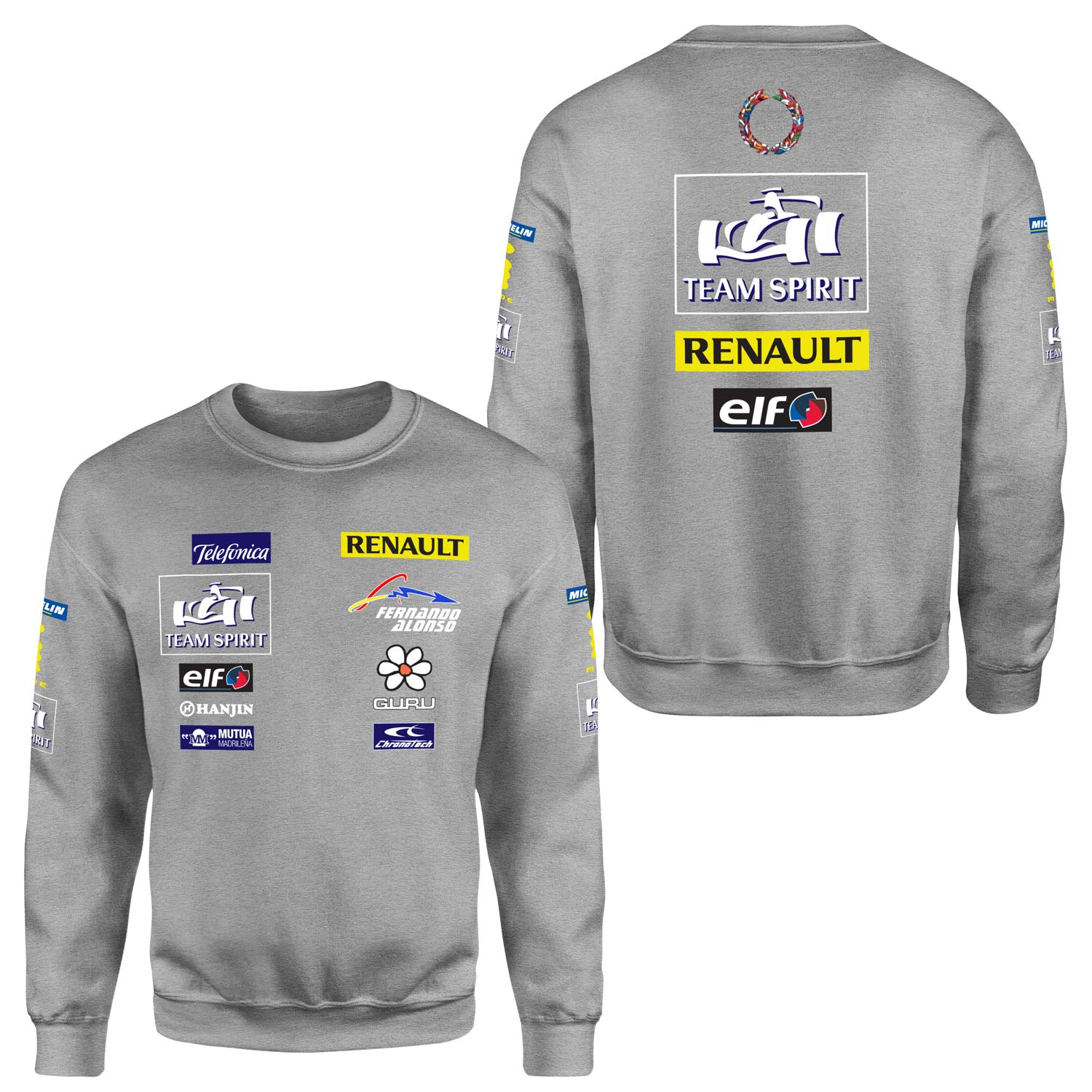 Renault Team Spirit Vintage Teamline Sweatshirt XL - Gri