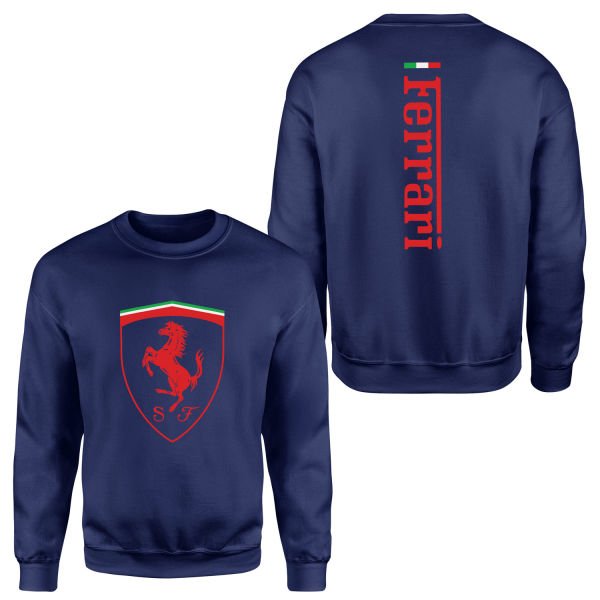 Scuderia Ferrari SE 24 Siyah Sweatshirt S - İndigo Mavisi
