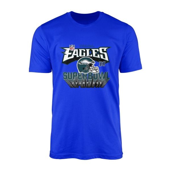 Philadelphia Eagles SB Champions Tişört M - Mavi