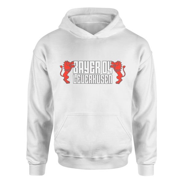 Bayer 04 Leverkusen Hoodie M - Beyaz