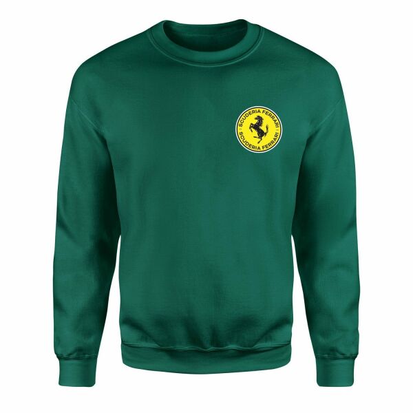 Scuderia Ferrari Badge Sweatshirt L - Nefti Yeşili