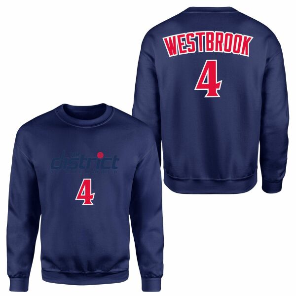 Russell Westbrook Wizards Forma Sweatshirt XXL - İndigo Mavisi