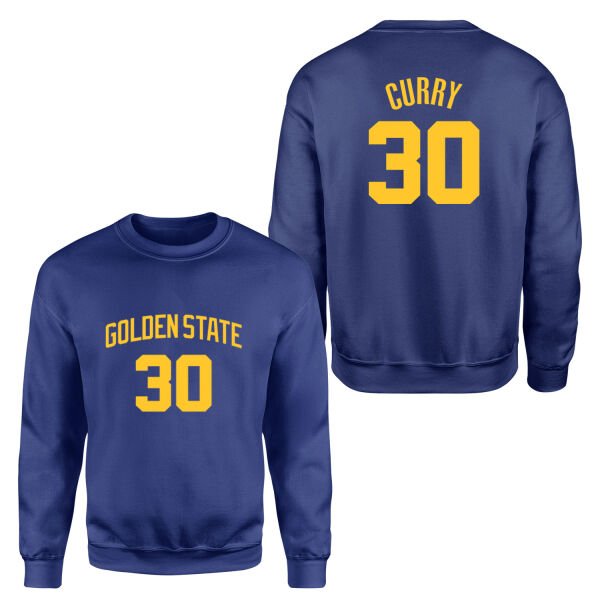 Stephen Curry Golden State Forma Sweatshirt S - İndigo Mavisi