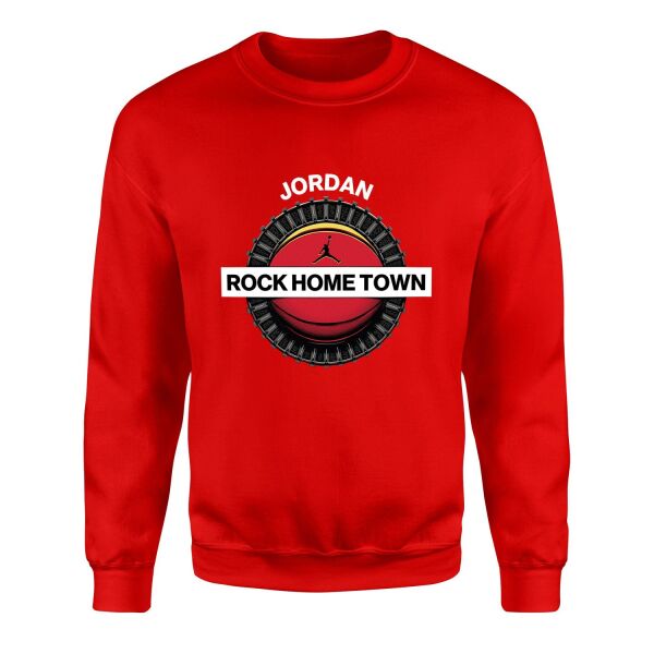 Air Jordan Rock Home Town Sweatshirt XL - Kırmızı