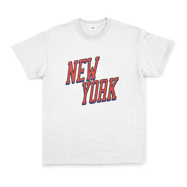 New York Tişört M - Beyaz