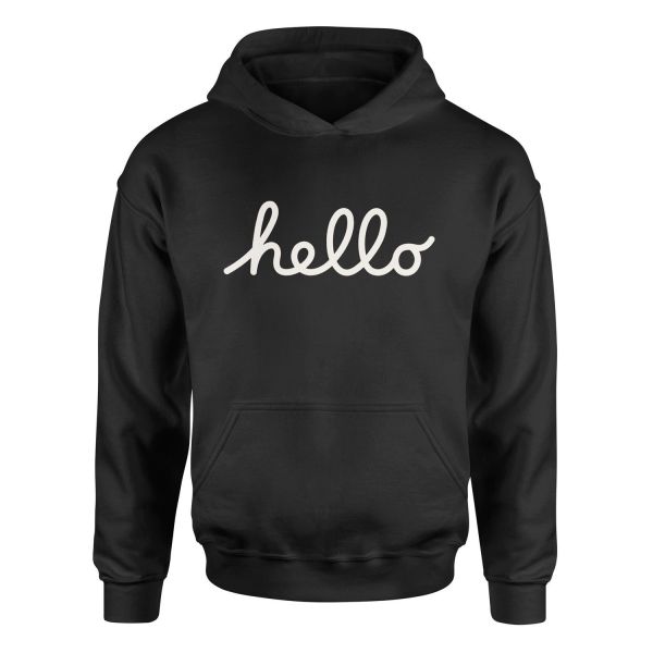 Hello Hoodie S - Siyah