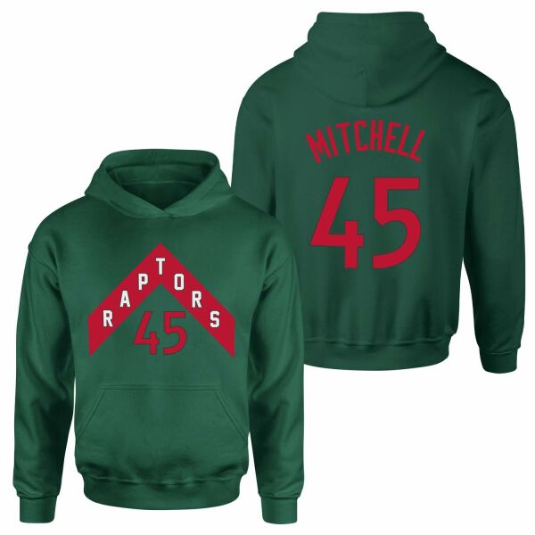 Davion Mitchell 45 Raptors Jersey Hoodie L - Nefti Yeşili