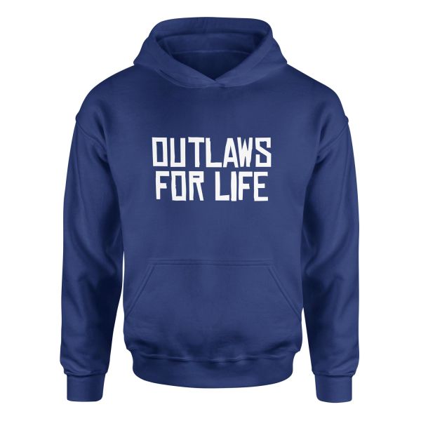 Outlaws For Life Hoodie M - İndigo Mavisi