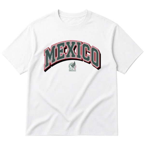 Meksika 2026 Varsity Oversize Tişört