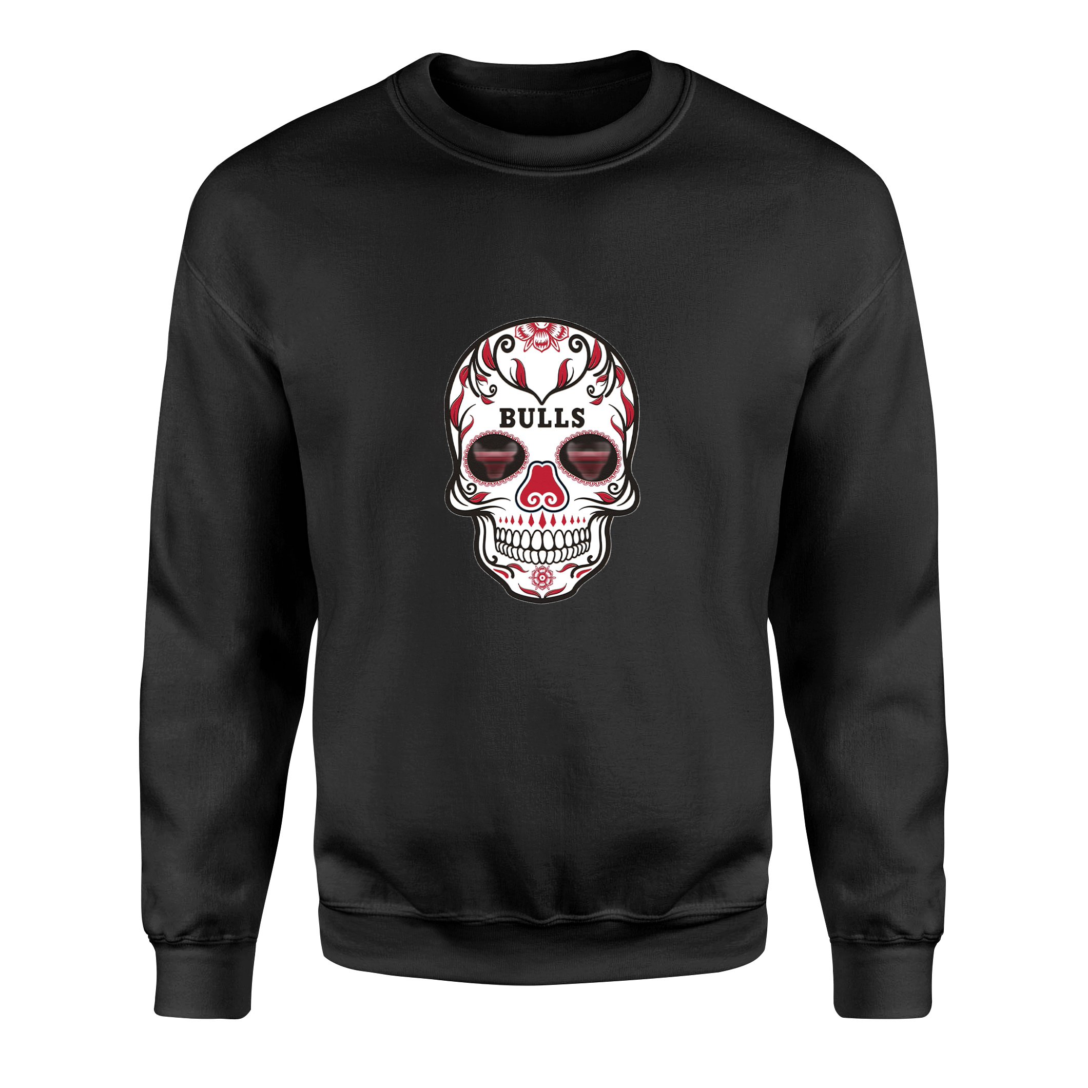 Bulls Skull Sweatshirt S - Siyah