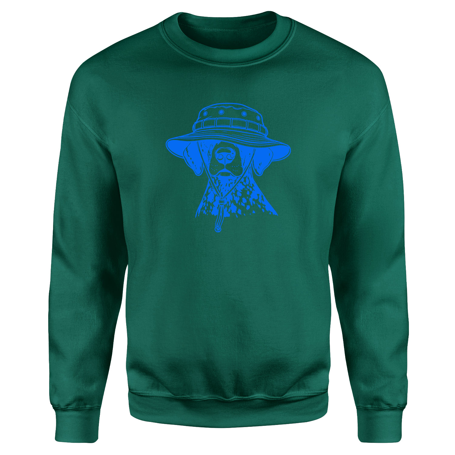Şapkalı Dalmaçyalı Sweatshirt XXL - Nefti Yeşili