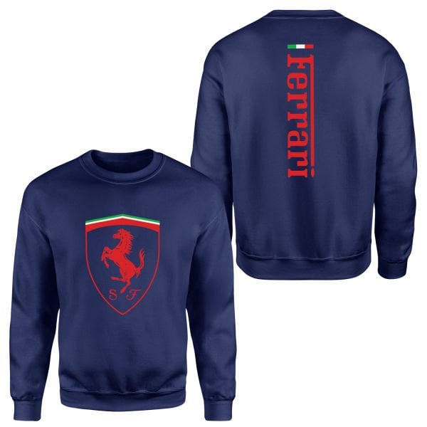 Scuderia Ferrari SE 24 Siyah Sweatshirt XXL - İndigo Mavisi