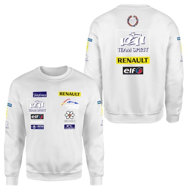 Renault Team Spirit Vintage Teamline Sweatshirt S - Beyaz
