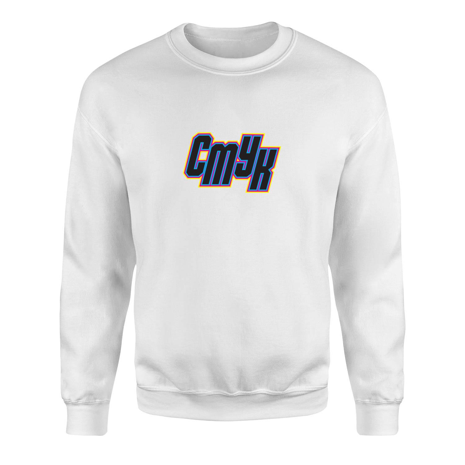 CMYK Sweatshirt S - Beyaz