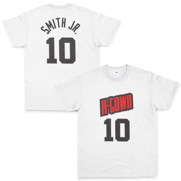 Jabari Smith Jr. 10 City Edition Forma Tişört L - Beyaz