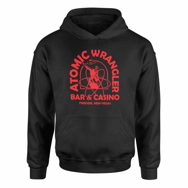 Atomic Wrangler | Fallout Hoodie L - Siyah