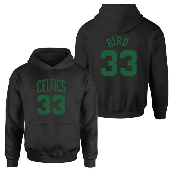 Larry Bird 33 Boston Forma Hoodie L - Siyah