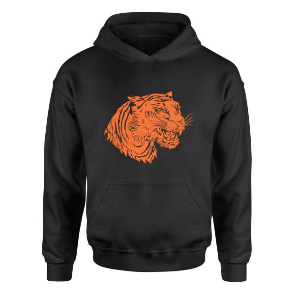 Clemson Tiger Print Hoodie L - Siyah