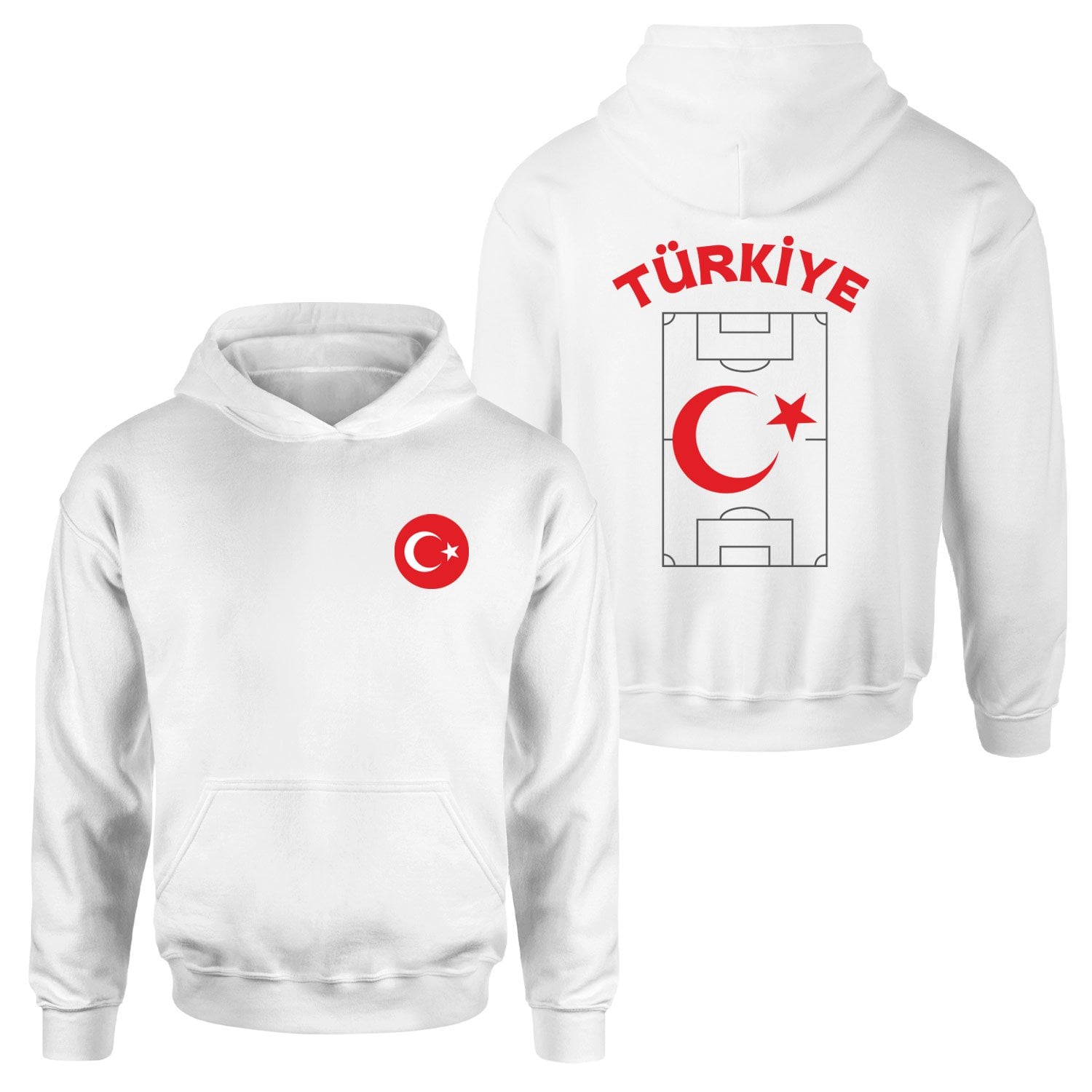 Türkiye Dünya Kupası 2026 Hoodie XXL - Beyaz