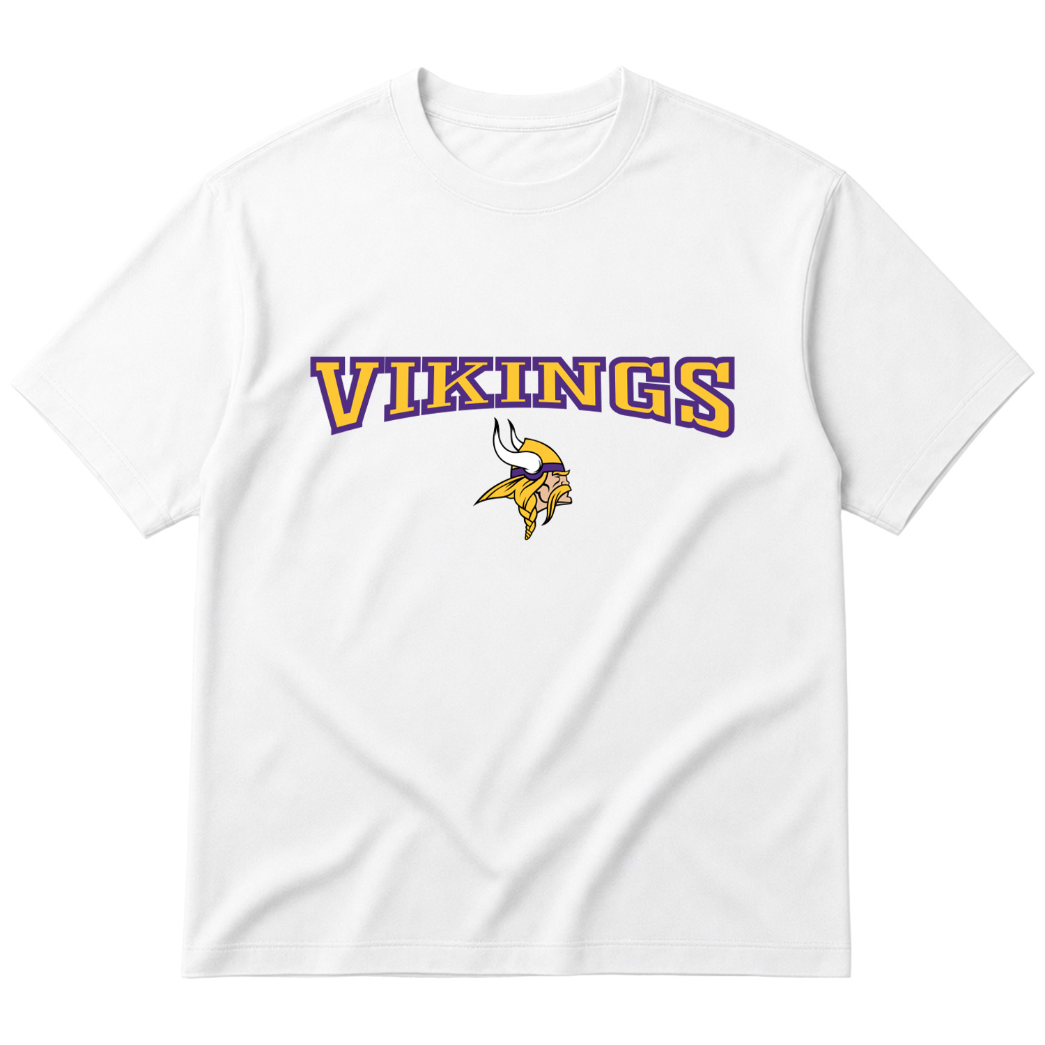Minnesota VIKINGS B Oversize Tişört XL - Beyaz