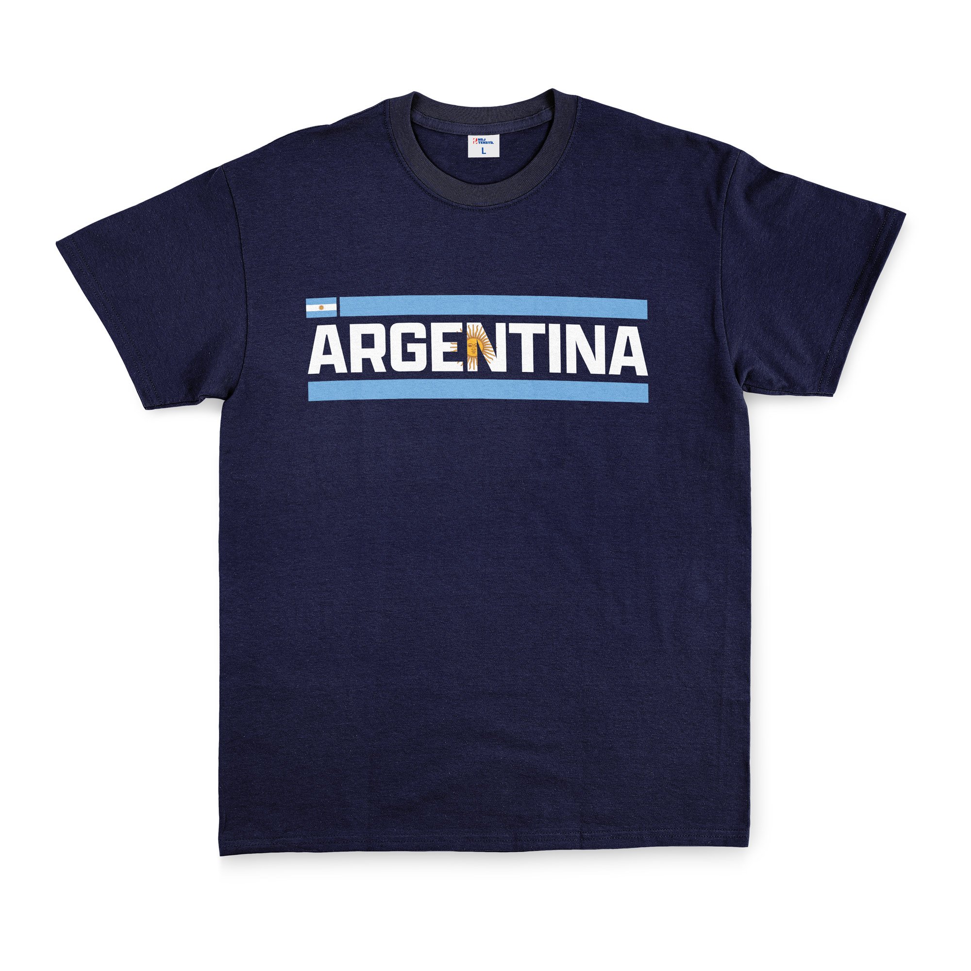 Argentina Tişört XL - İndigo Mavisi