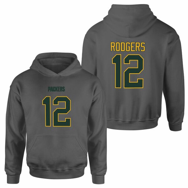 Aaron Rodgers Green Bay Packers Hoodie L - Füme