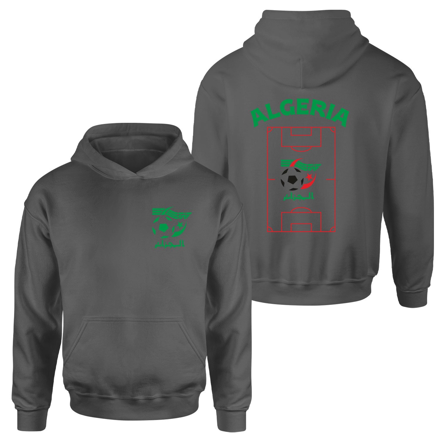 Cezayir Dünya Kupası 2026 Hoodie XL - Füme