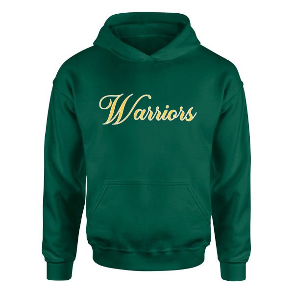 Warriors Cursive Hoodie XXL - Nefti Yeşili