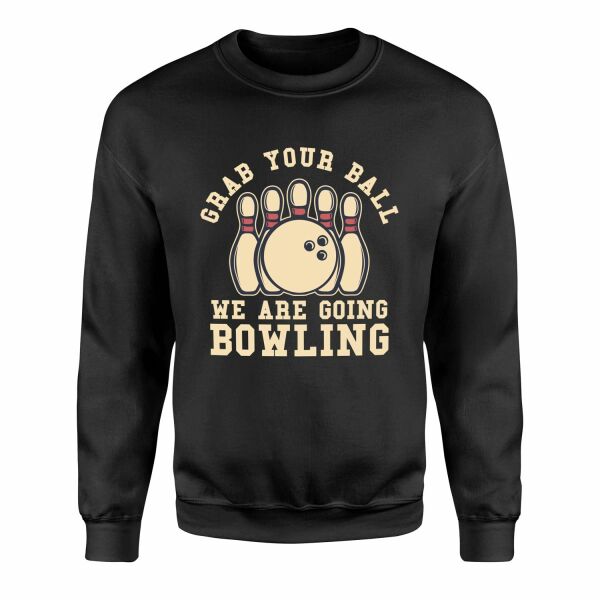 We Are Going Bowling Sweatshirt L - Siyah