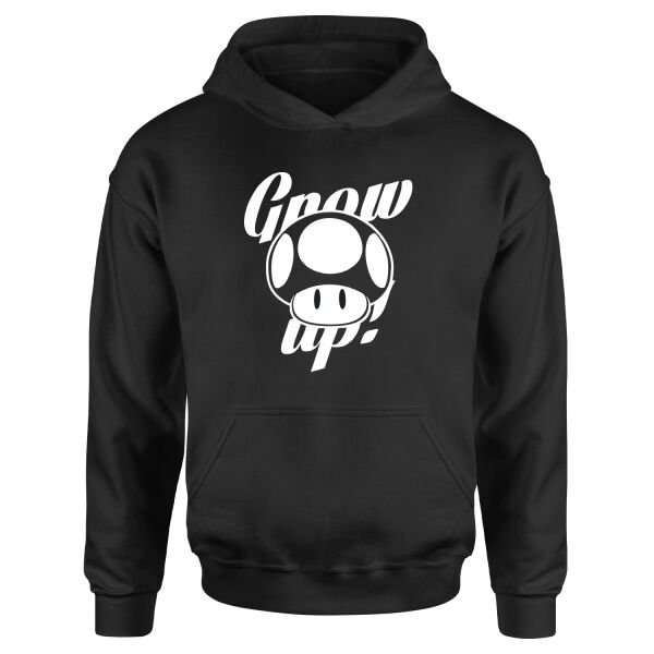 Grow Up Hoodie S - Siyah