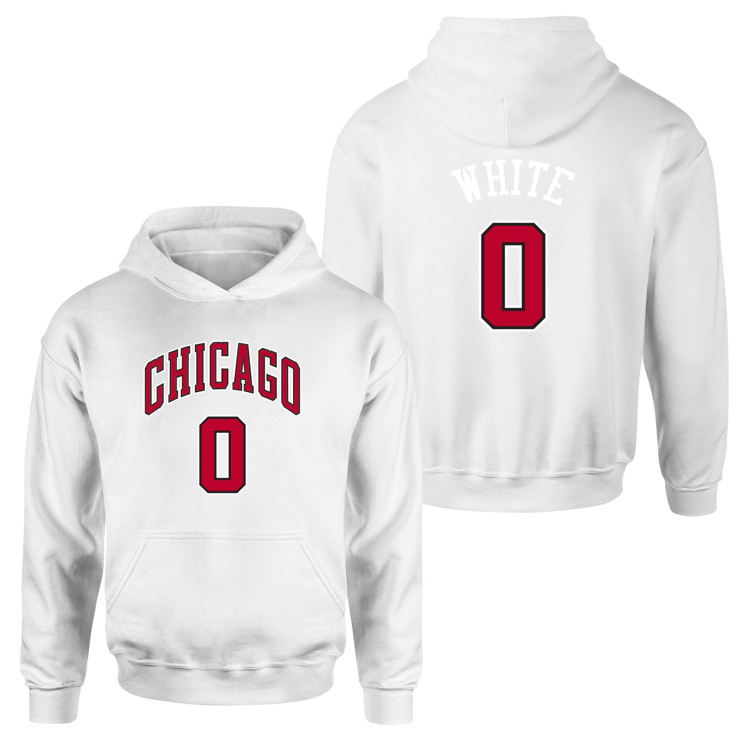 Coby White Chicago 0 Forma Hoodie S - Beyaz