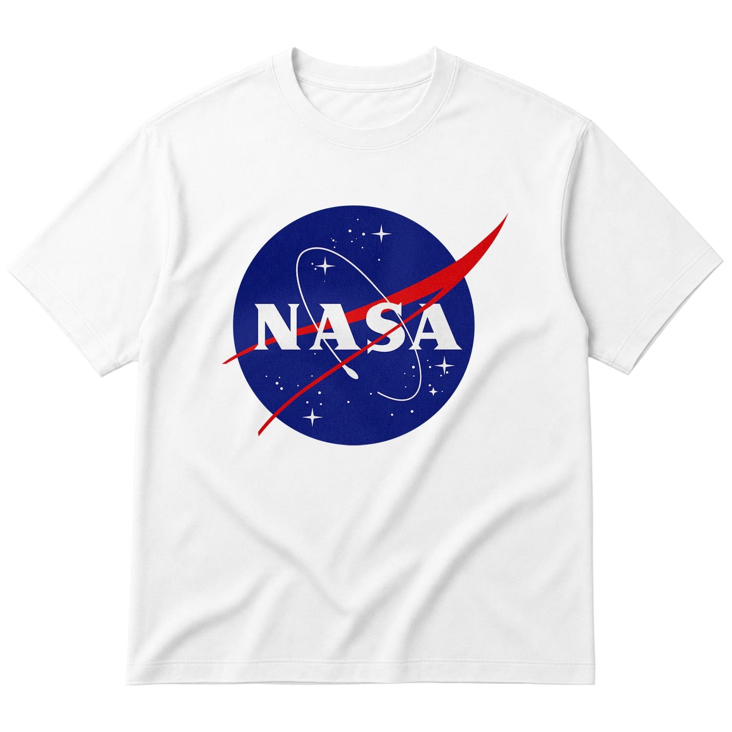 NASA Oversize Tişört S - Beyaz