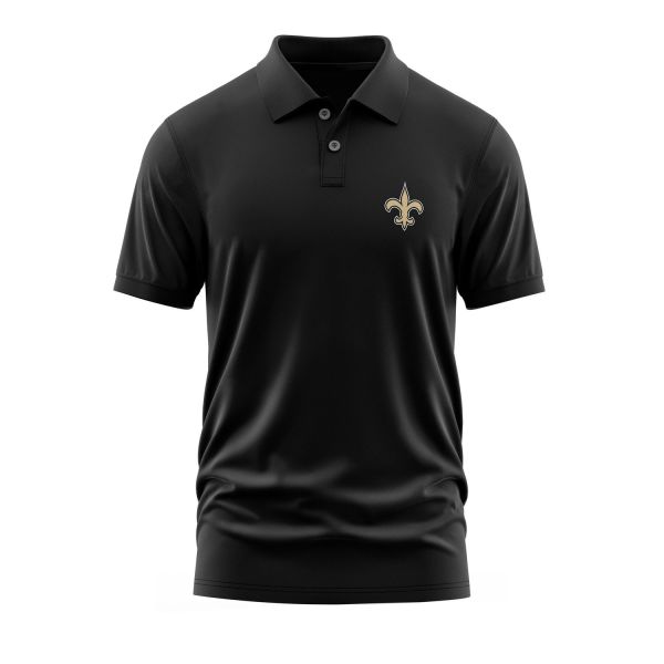New Orleans Saints Polo Tişört L - Siyah