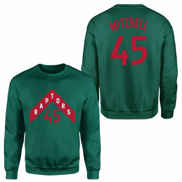 Davion Mitchell 45 Raptors Jersey Sweatshirt XL - Nefti Yeşili