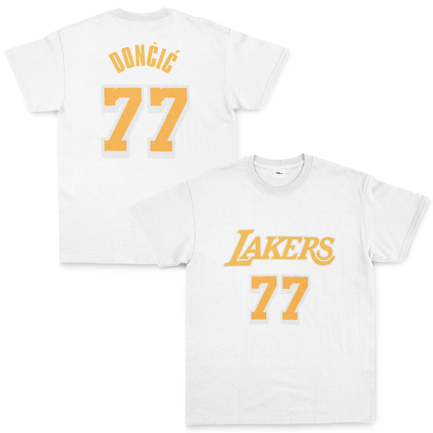 Luka Doncic 77 Lakers White Tişört S - Beyaz